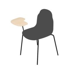 Стул на ножках со столиком Body мягка обивка