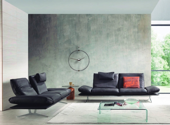 Часы Nomon Special (75 см) (основание - венге в отделке черный фиберглас/стрелки венге)