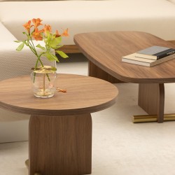 Стол MESAS NOVA 4 Walnut/Gold