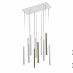 Подвесной светильник Varas 11L белый/золотой DIM