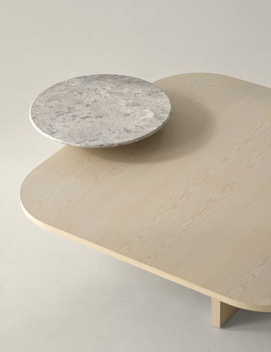 Кофейный столик Estrato-L - TAN ASH WOOD