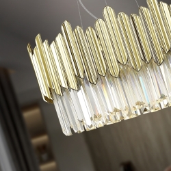 Люстра Tiara 6L хром-золотой