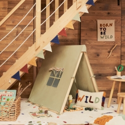 Yanil Палатка из 100% зеленого хлопка, 100 x 90 см