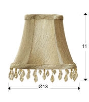 Бежевый абажур с бахромой Schuller