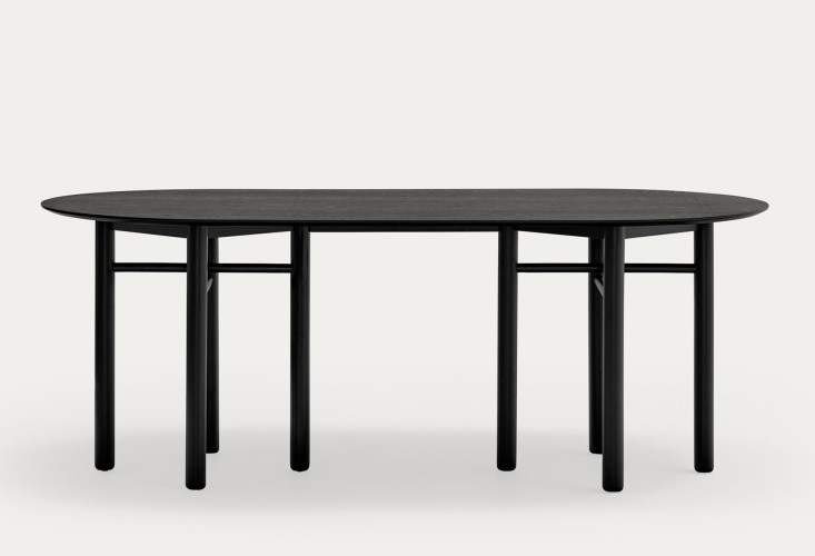 Стол овальный Junco черный