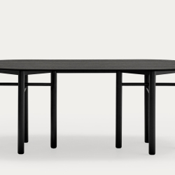 Стол овальный Junco черный