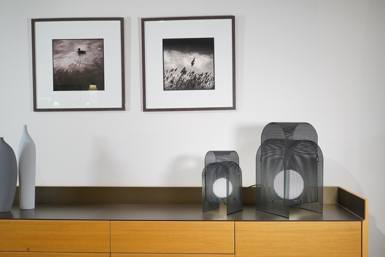 Настольная лампа Fold 31 см Textured black