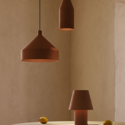 Peralta Подвесной светильник из металла с терракотовой окраской Ø 30 см