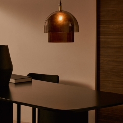 Vitri Подвесной светильник из коричневого стекла Ø 40 см