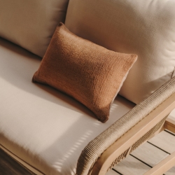 Rocal Чехол на подушку коричневый 100% ПЭТ 30 x 50 см