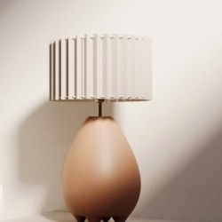 Настольная лампа Obrie Chrome с абажуром 4024