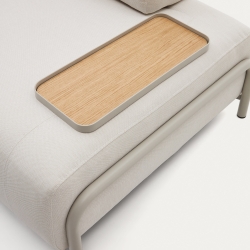 Compo Небольшой поднос из дубового шпона с натуральной отделкой и серого металла