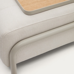 Compo Небольшой поднос из дубового шпона с натуральной отделкой и серого металла