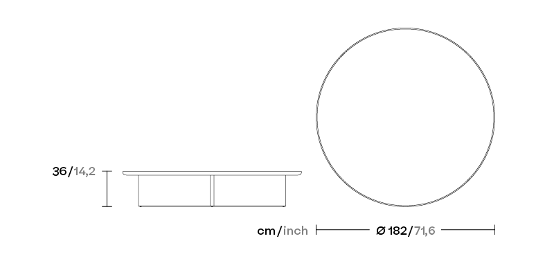 Столик Cala Ø180 KS2701300 мрамор