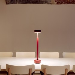 Настольная лампа Peak бордовая