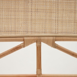 Quiterie круглое изголовье из ротанга с натуральной отделкой 90 см