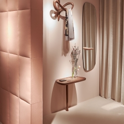 Зеркало настенное ESPEJO DE PARED  с полкой (орех)