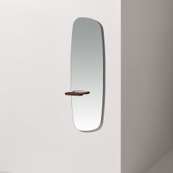 Зеркало настенное ESPEJO DE PARED  с полкой (орех)