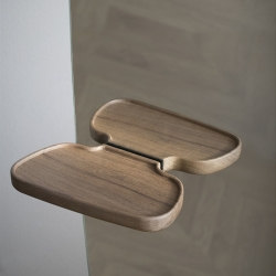 Зеркало настенное ESPEJO DE PARED  с полкой (орех)