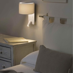 Бра с ридером Fold белый