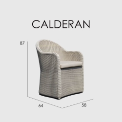 Обеденное кресло Calderan WHITE WASH