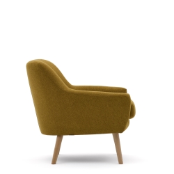 Кресло Candela горчичного цвета