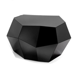 Кофейный столик Three Rocks Black Glass Medium