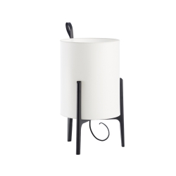 Настольная лампа Greta Ø 26 черный/белый