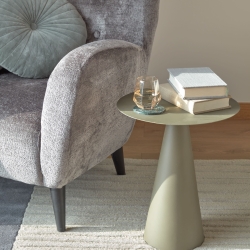 Приставной столик Shirel Ø 40 cm зеленый