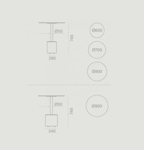 Стул круглый Gus Ø70