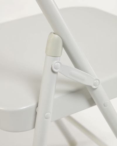 Складное кресло Aidana светло-серое металлическое