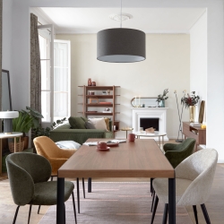 Ковер Caliope из шерсти и хлопка коричневого цвета, 160 x 230 см