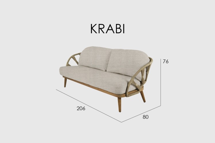 Диван трехместный Krabi