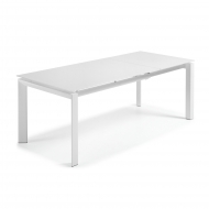 Стеклянный стол Alki белый