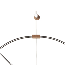 Часы Nomon BARCELONA mini. (основание - орех и фиберглас/стрелки черный лак) D=66см, H=76см