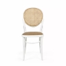 Стул из дерева и ротанга Libia белый
