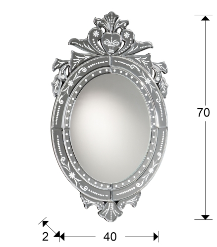 Зеркало Midas 40x70