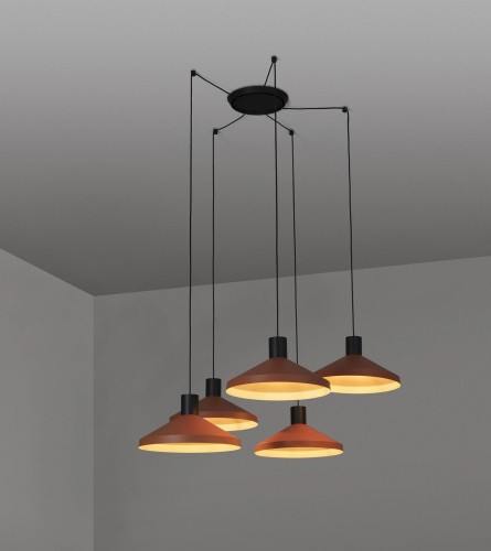 Подвесной светильник Kombo терракотовый Ø400 E27 5L