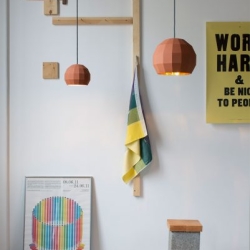 Подвесной светильник Scotch Club 26 терракотово-золотой