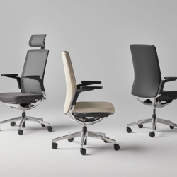 Кресло офисное Advance тканевое на колесиках A722A