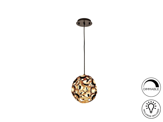 Люстра Narisa Ø18 1L розовое золото