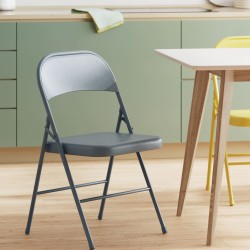 Складное кресло Aidana темно-серое металлическое