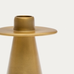 Aiko Большой подсвечник из алюминия золотистого цвета