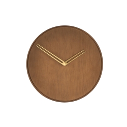 Часы Nomon Jazz (Gold, d=34cm) золото, орех