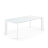 ATTA Стол 140 (200) x90 белый, стекло