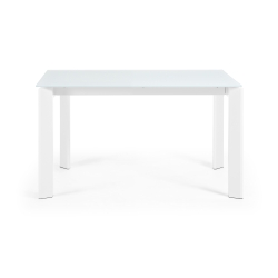 ATTA Стол 140 (200) x90 белый, стекло