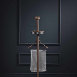 Вешалка напольная Momentos M орех / мрамор Emperador