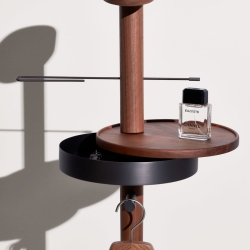 Вешалка напольная Momentos M орех / мрамор Emperador