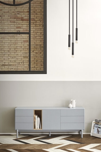 Сервант Corvo 1D6Dr серый