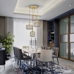 Подвесной светильник Osiris 4L золотой